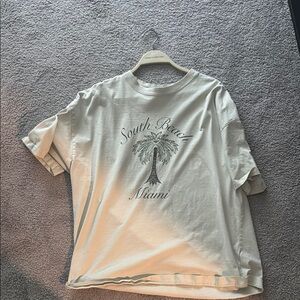 Urban Outfitters Cream Graphic Tee